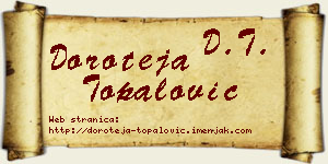 Doroteja Topalović vizit kartica